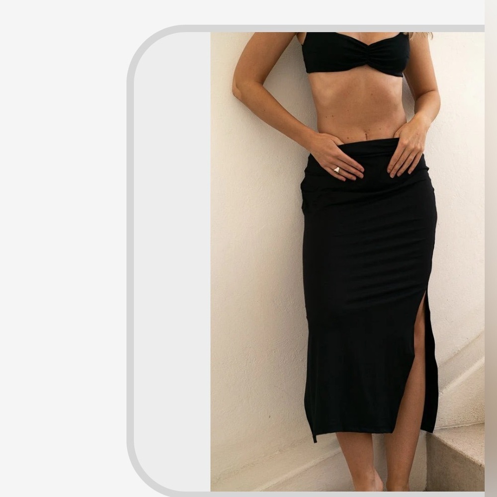 🆕Londre🖤Black Midi Skirt